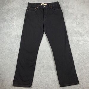 Levis 505 Vintage Jeans Mens 36x32 (Fits 34x31) Black Regular Fit Straight Leg